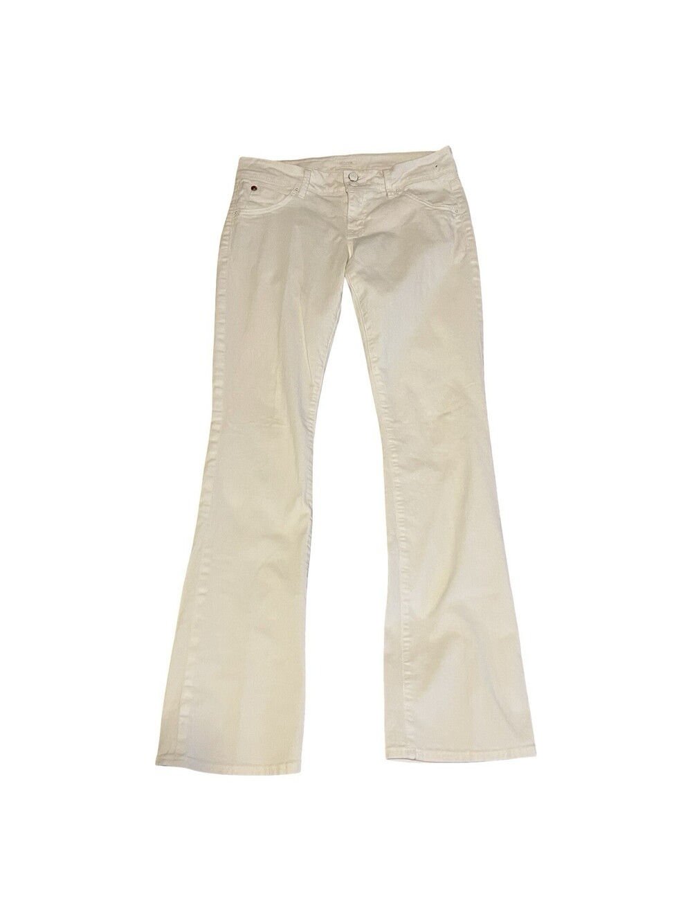 Hudson Signature Bootcut Jeans Women's 28 Waist White Stretch Premium Denim